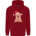 A Happy Christmas Pig Funny Xmas Childrens Kids Hoodie Red