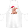 A Happy Christmas Pig Funny Xmas Cotton Apron 100% Organic White