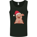 A Happy Christmas Pig Funny Xmas Mens Vest Tank Top Black