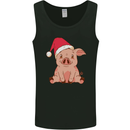 A Happy Christmas Pig Funny Xmas Mens Vest Tank Top Black