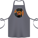 A Happy Rottweiler Dog Cotton Apron 100% Organic Steel