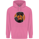 A Happy Rottweiler Dog Mens 80% Cotton Hoodie Azelea