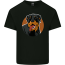 A Happy Rottweiler Dog Mens Cotton T-Shirt Tee Top Black