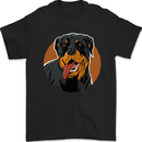 A Happy Rottweiler Dog Mens T-Shirt 100% Cotton Black