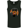 A Happy Rottweiler Dog Mens Vest Tank Top Black