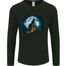 A Haunted Castle Fantasy Halloween Mens Long Sleeve T-Shirt Black