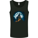 A Haunted Castle Fantasy Halloween Mens Vest Tank Top Black