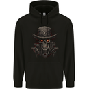 A Heavy Metal Skull Cowboy Demon Evil Mens 80% Cotton Hoodie Black
