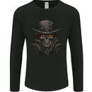 A Heavy Metal Skull Cowboy Demon Evil Mens Long Sleeve T-Shirt Black