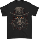 A Heavy Metal Skull Cowboy Demon Evil Mens T-Shirt 100% Cotton BLACK