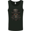 A Heavy Metal Skull Cowboy Demon Evil Mens Vest Tank Top Black
