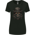 A Heavy Metal Skull Cowboy Demon Evil Womens Wider Cut T-Shirt Black