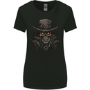A Heavy Metal Skull Cowboy Demon Evil Womens Wider Cut T-Shirt Black