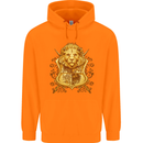 A Heraldic Lion Coat of Arms Shield Childrens Kids Hoodie Orange