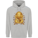 A Heraldic Lion Coat of Arms Shield Childrens Kids Hoodie Sports Grey