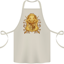 A Heraldic Lion Coat of Arms Shield Cotton Apron 100% Organic Natural