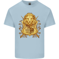 A Heraldic Lion Coat of Arms Shield Kids T-Shirt Childrens Light Blue