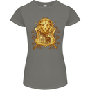 A Heraldic Lion Coat of Arms Shield Womens Petite Cut T-Shirt Charcoal