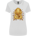 A Heraldic Lion Coat of Arms Shield Womens Wider Cut T-Shirt White