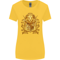 A Heraldic Lion Coat of Arms Shield Womens Wider Cut T-Shirt Yellow