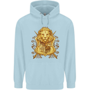 A Heraldic Lion Shield Coat of Arms Childrens Kids Hoodie Light Blue