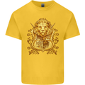 A Heraldic Lion Shield Coat of Arms Kids T-Shirt Childrens Yellow
