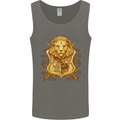 A Heraldic Lion Shield Coat of Arms Mens Vest Tank Top Charcoal