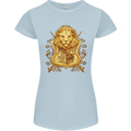 A Heraldic Lion Shield Coat of Arms Womens Petite Cut T-Shirt Light Blue