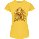 A Heraldic Lion Shield Coat of Arms Womens Petite Cut T-Shirt Yellow