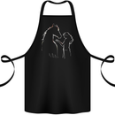 A Horse and Girl Equestrian Riding Cotton Apron 100% Organic Black