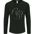 A Horse and Girl Equestrian Riding Mens Long Sleeve T-Shirt Black