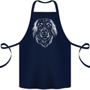 A Hovarwart Dog Cotton Apron 100% Organic Navy Blue