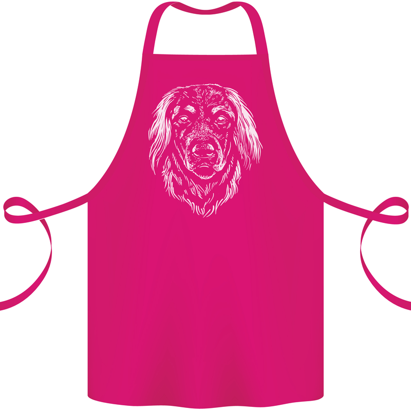 A Hovarwart Dog Cotton Apron 100% Organic Pink