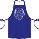 A Hovarwart Dog Cotton Apron 100% Organic Royal Blue