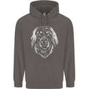 A Hovarwart Dog Mens 80% Cotton Hoodie Charcoal