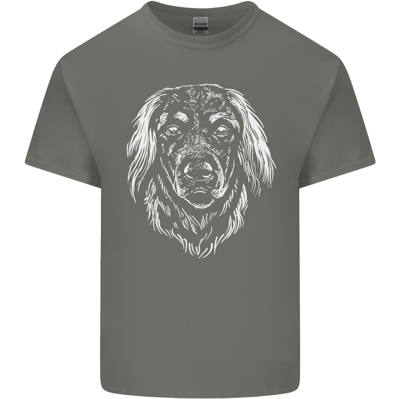 A Hovarwart Dog Mens Cotton T-Shirt Tee Top Charcoal