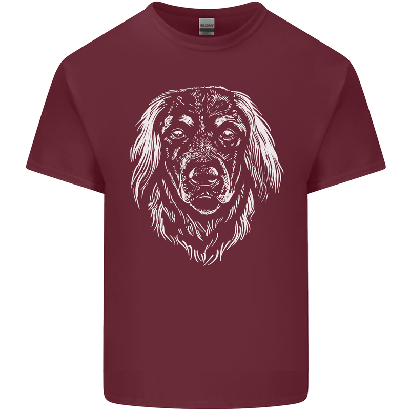A Hovarwart Dog Mens Cotton T-Shirt Tee Top Maroon