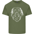 A Hovarwart Dog Mens Cotton T-Shirt Tee Top Military Green