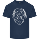 A Hovarwart Dog Mens Cotton T-Shirt Tee Top Navy Blue