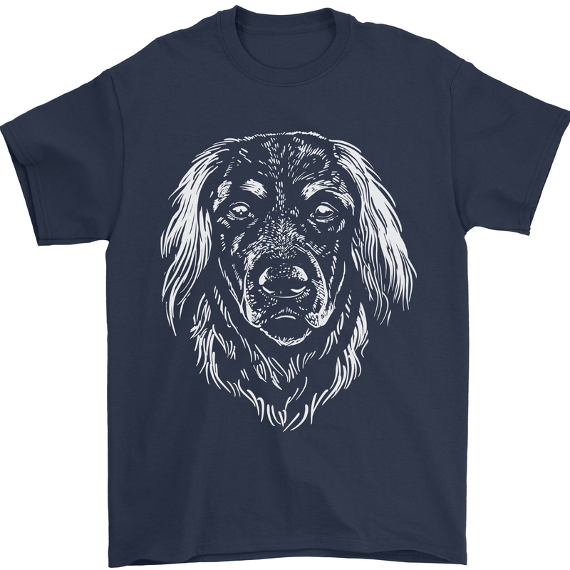 A Hovarwart Dog Mens T-Shirt 100% Cotton Navy Blue