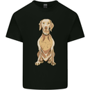 A Hungarian Vizsla Posing Dog Kids T-Shirt Childrens Black