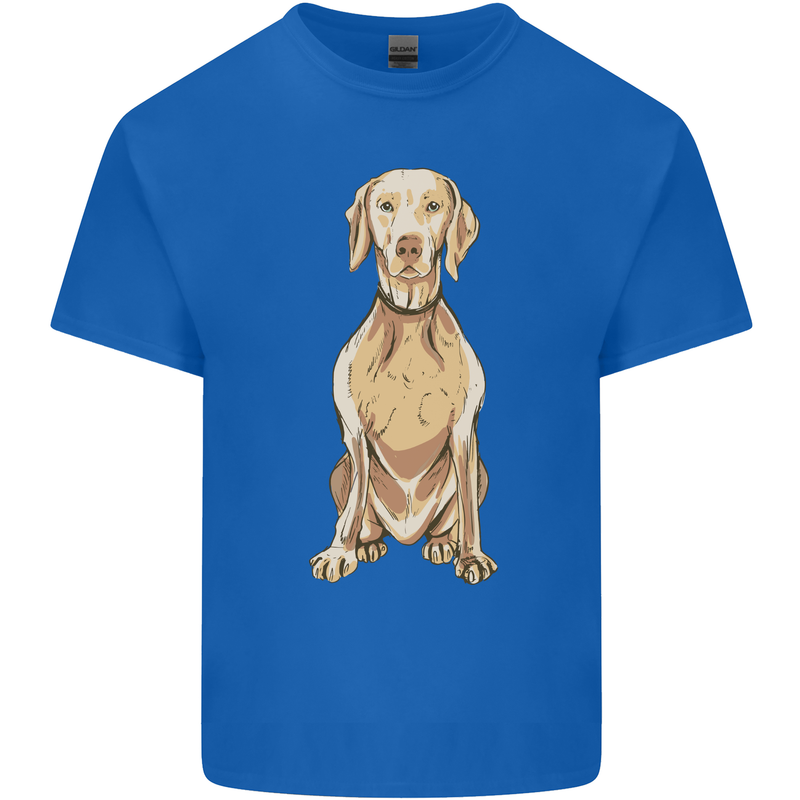 A Hungarian Vizsla Posing Dog Kids T-Shirt Childrens Royal Blue