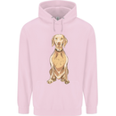 A Hungarian Vizsla Posing Dog Mens 80% Cotton Hoodie Light Pink