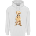 A Hungarian Vizsla Posing Dog Mens 80% Cotton Hoodie White