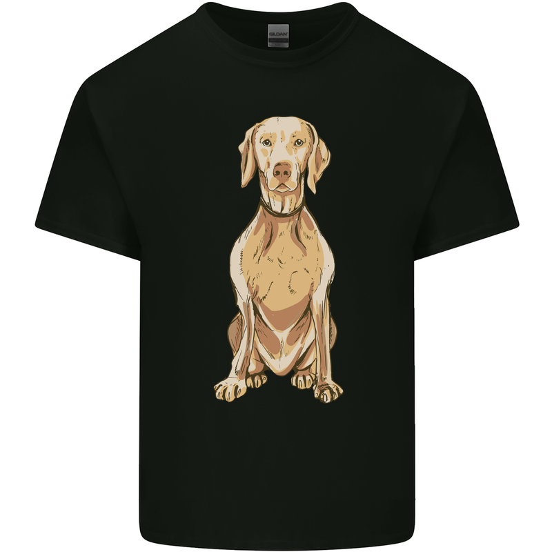 A Hungarian Vizsla Posing Dog Mens Cotton T-Shirt Tee Top Black