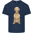 A Hungarian Vizsla Posing Dog Mens Cotton T-Shirt Tee Top Navy Blue