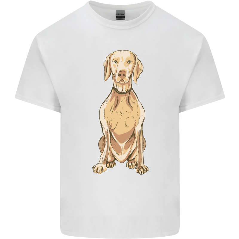 A Hungarian Vizsla Posing Dog Mens Cotton T-Shirt Tee Top White