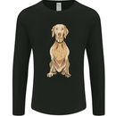 A Hungarian Vizsla Posing Dog Mens Long Sleeve T-Shirt Black