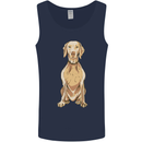 A Hungarian Vizsla Posing Dog Mens Vest Tank Top Navy Blue