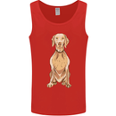 A Hungarian Vizsla Posing Dog Mens Vest Tank Top Red